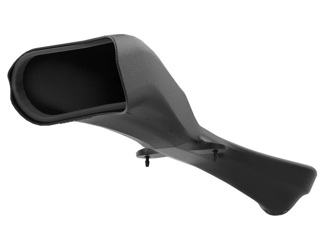 aFe Power Air Intake Scoop, Dynamic, For Use with Afe 56-70065D and 56-70065R, Air Box Mount, Polyethylene, Black – 56-70065S