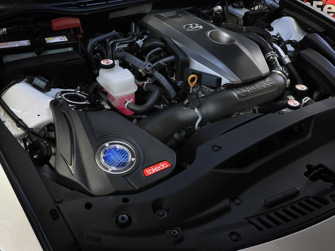 aFe Power Cold Air Intake, Takeda Pro 5R, Black Plastic Tube, Blue Filter, With Heat Shield – 56-70069R