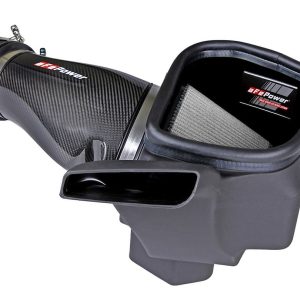aFe Power Cold Air Intake, Track Series, Carbon Fiber Tube, Pro Dry S Filter, With Heat Shield – 57-10002D