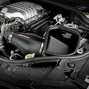 aFe Power Cold Air Intake, Track Series, Carbon Fiber Tube, Pro Dry S Filter, With Heat Shield – 57-10002D