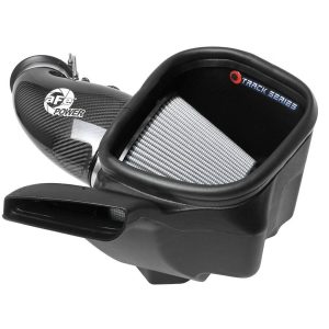 aFe Power Cold Air Intake, Track Series, Carbon Fiber Tube, Pro Dry S Filter, With Heat Shield – 57-10014D