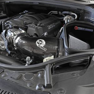 aFe Power Cold Air Intake, Track Series, Carbon Fiber Tube, Pro Dry S Filter, With Heat Shield – 57-10014D
