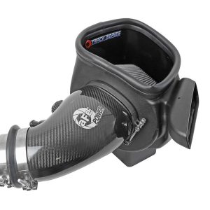 aFe Power Cold Air Intake, Track Series, Carbon Fiber Tube, Pro Dry S Filter, With Heat Shield – 57-10014D