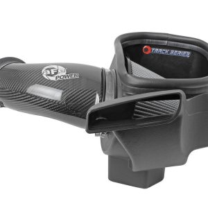 aFe Power Cold Air Intake, Track Series, Carbon Fiber Tube, Pro Dry S Filter, With Heat Shield – 57-10014D