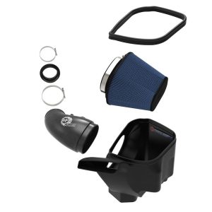 aFe Power Cold Air Intake, Track Series, Carbon Fiber Tube, Pro 5R Filter, With Heat Shield – 57-10014R