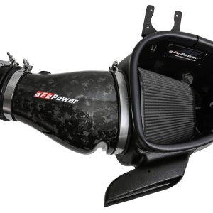 aFe Power Cold Air Intake, Track Series, Carbon Fiber Tube, Pro 5R Filter, With Heat Shield – 57-10028K