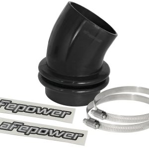 aFe Power Air Intake Hose Coupler, Magnum Force, 30 Degree Bend, 3-1/2 Inch Inside Diameter, 3 Inch Length, Black, Silicone – 59-00050