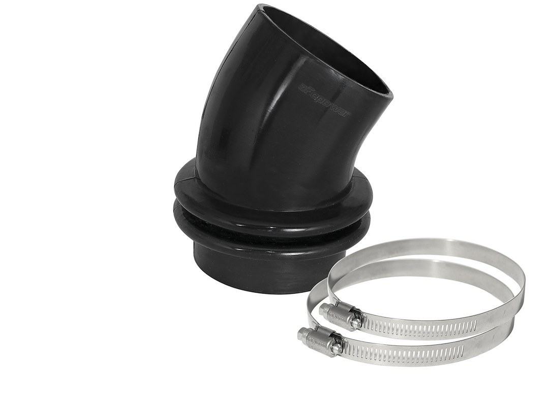 aFe Power Air Intake Hose Coupler, Magnum Force, 30 Degree Bend, 3-1/2 Inch Inside Diameter, 3 Inch Length, Black, Silicone – 59-00050