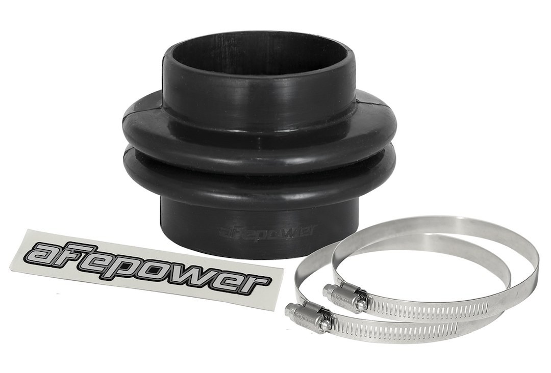 aFe Power Air Intake Hose Coupler, Magnum Force, Reducer, 2-3/8 Inch to 2-1/2 Inch Inside Diameter, 2-1/2 Inch Length, With Dual Hump – 59-00078