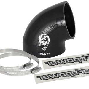 aFe Power Air Intake Hose Coupler, Magnum Force, 75 Degree Reducer, 3-1/2 X 3 Inch Inside Diameter, Black, Silicone – 59-00088