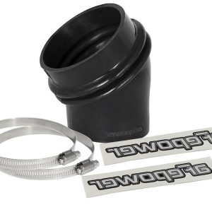 aFe Power Air Intake Hose Coupler, Magnum Force, 35 Degree Reducer, 2-1/2 X 3 Inch Inside Diameter, With Bellows, Black, Silicone – 59-00089