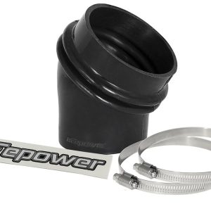 aFe Power Air Intake Hose Coupler, Magnum Force, 35 Degree Reducer, 2-1/2 X 3 Inch Inside Diameter, With Bellows, Black, Silicone – 59-00089