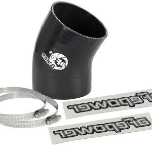 aFe Power Air Intake Hose Coupler, Magnum Force, 30 Degree Bend, 3 Inch Inside Diameter, Without Bellows, Black, Silicone – 59-00096