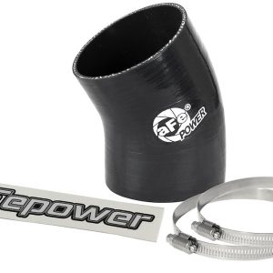 aFe Power Air Intake Hose Coupler, Magnum Force, 30 Degree Bend, 3 Inch Inside Diameter, Without Bellows, Black, Silicone – 59-00096