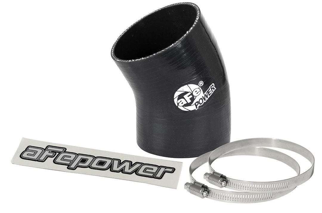 aFe Power Air Intake Hose Coupler, Magnum Force, 30 Degree Bend, 3 Inch Inside Diameter, Without Bellows, Black, Silicone – 59-00096