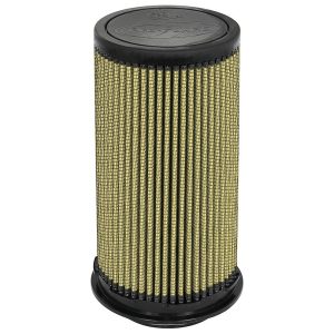 aFe Power Air Filter, Magnum Flow Pro Guard 7, Washable, Gold, Cotton Gauze, Round Tapered, 5 Inch Base Diameter X 4-1/2 Inch Top Diameter – 72-90099