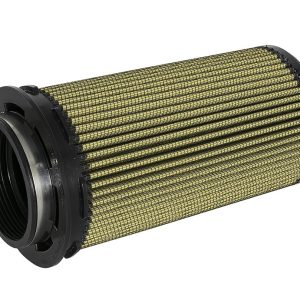 aFe Power Air Filter, Magnum Flow Pro Guard 7, Washable, Gold, Cotton Gauze, Round Tapered, 5 Inch Base Diameter X 4-1/2 Inch Top Diameter – 72-90099