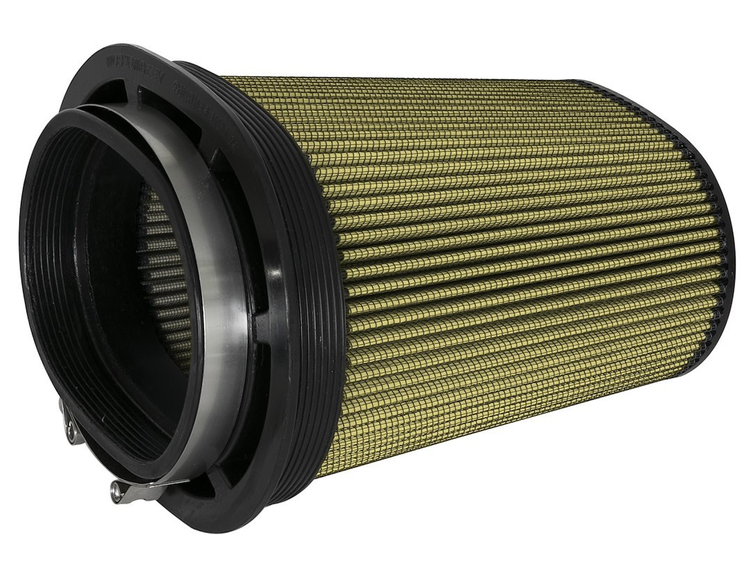 aFe Power Air Filter, Magnum Flow Pro Guard 7, Washable, Yellow, Cotton Gauze, Oval Tapered – 72-91123