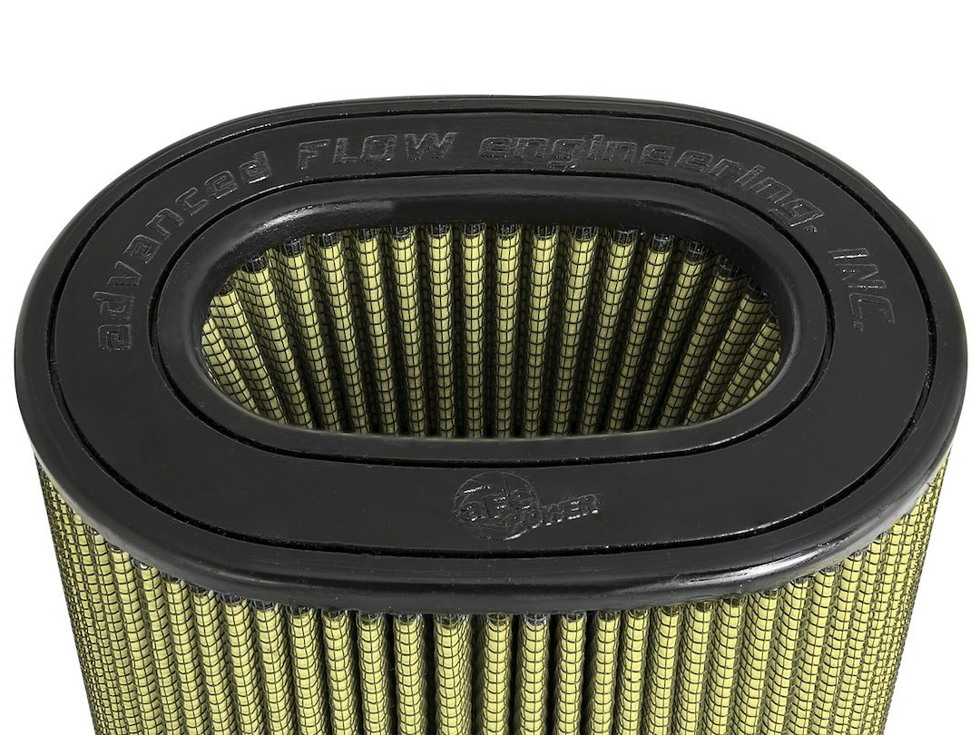 aFe Power Air Filter, Magnum Flow Pro Guard 7, Washable, Yellow, Cotton Gauze, Oval Tapered – 72-91123