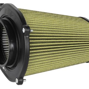 aFe Power Air Filter, Quantum, Washable, Yellow, Cotton Gauze, Oval Tapered – 72-91133