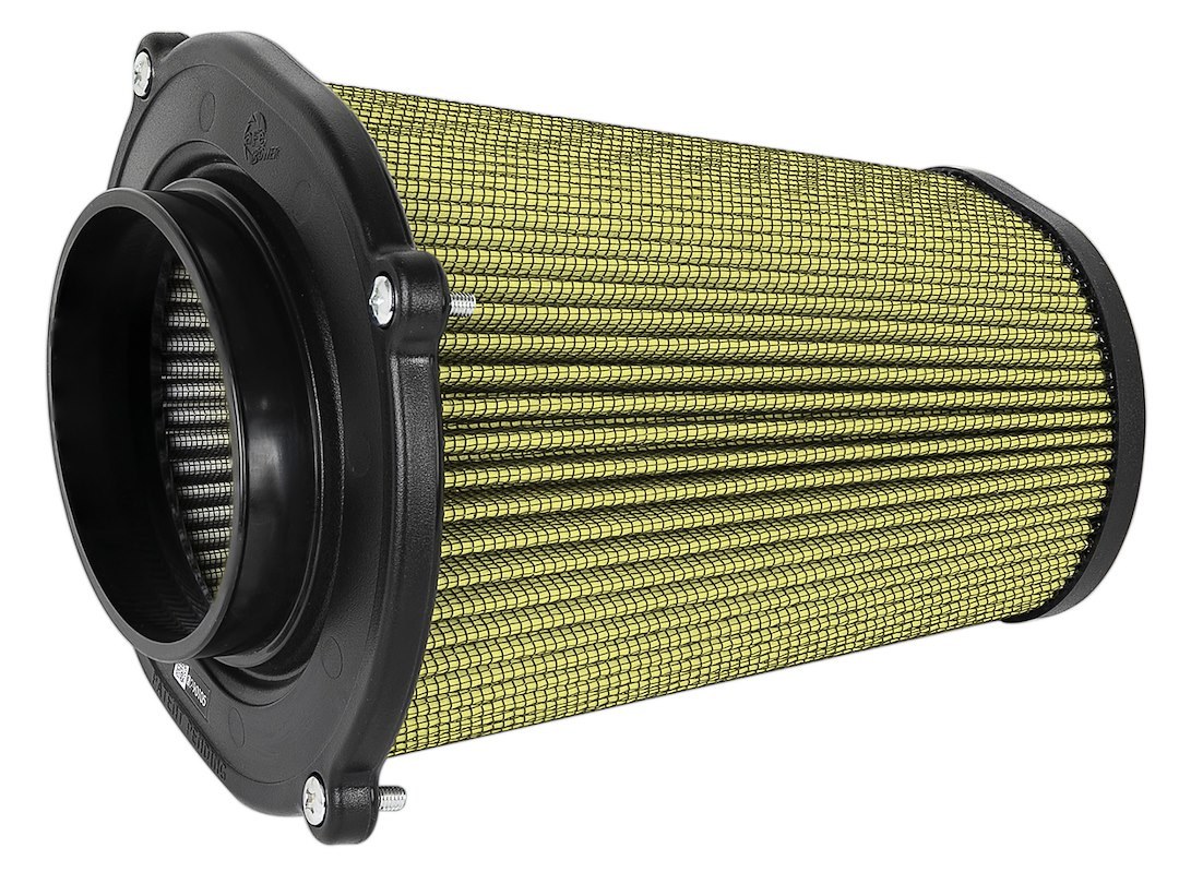 aFe Power Air Filter, Quantum, Washable, Yellow, Cotton Gauze, Oval Tapered – 72-91133