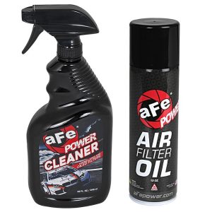 aFe Power Air Filter Cleaner Kit, 32 Ounce Pump Spray Bottle, 13 Ounce Aerosol Bottle, Blue Filter Oil – 90-51101L