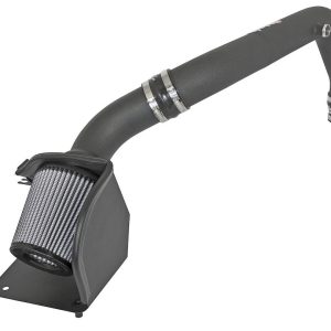 aFe Power Cold Air Intake, Takeda, Wrinkle Black Powder Coated Aluminum, White Pro Dry S Filter, With Heat Shield – TR-5306B-D