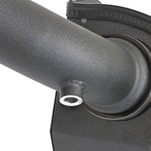 aFe Power Cold Air Intake, Takeda, Wrinkle Black Powder Coated Aluminum, White Pro Dry S Filter, With Heat Shield – TR-5306B-D