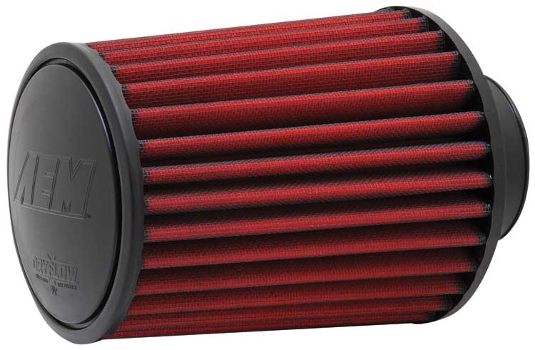 Aem Induct Air Filter, Dryflow ®, Cotton, Round, 7 Inch Length, 2-3/4 Inch Diameter – 21-2027DK