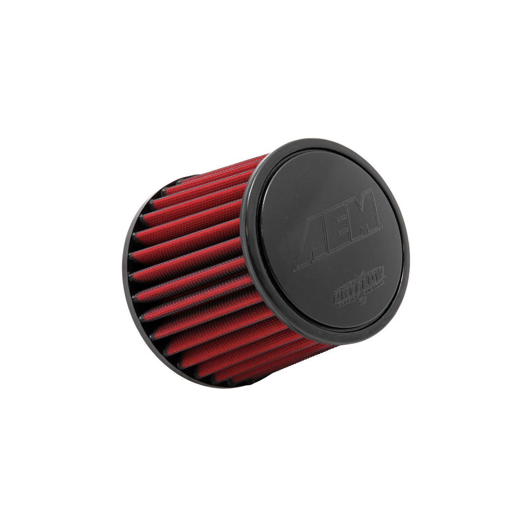 Aem Induct Air Filter, Dryflow ®, Red, Non-Woven Synthetic, Round Tapered – 21-203DK