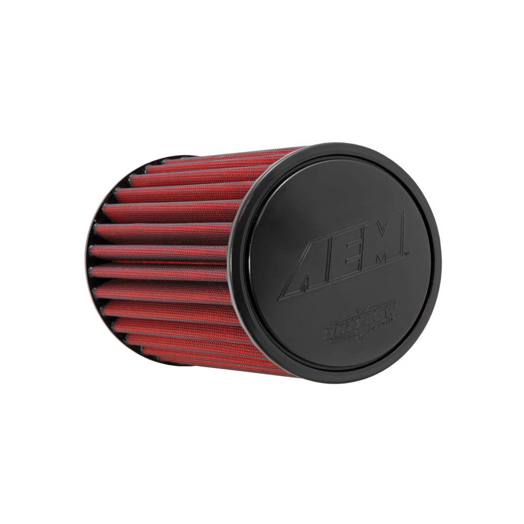 Aem Induct Air Filter, Dryflow ®, Washable, Red, Non-Woven Synthetic, Round, 9 Inch Length, 4 Inch Diameter – 21-2059DK