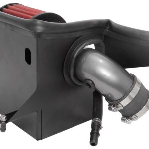 Aem Induct Cold Air Intake, Gunmetal Grey Aluminum Tube, Red Dryflow Filter, With Heat Shield – 21-842C