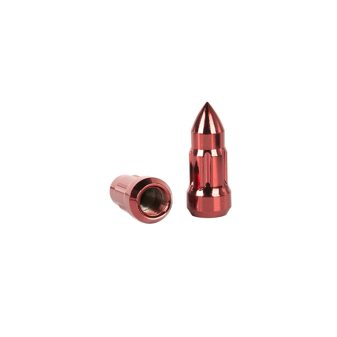 Alloy Axle Lug Nut, 1/2 Inch-20 Thread Size, Conical Seat, Spline Drive Closed Bullet Shaped End Lug, 2 Inch Overall Length, Spine Drive – 11290