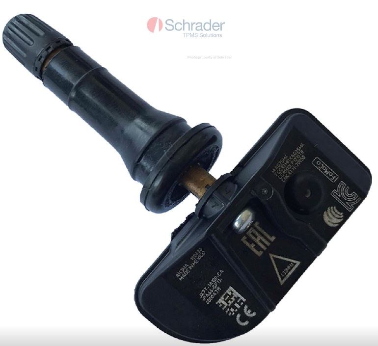 Schrader Tire Pressure Monitoring System – TPMS Sensor, Snap-IN Valve Stem Type, OEM Replacement for JX7T-1A180-AA/ JY7Z-1A189C – 29036