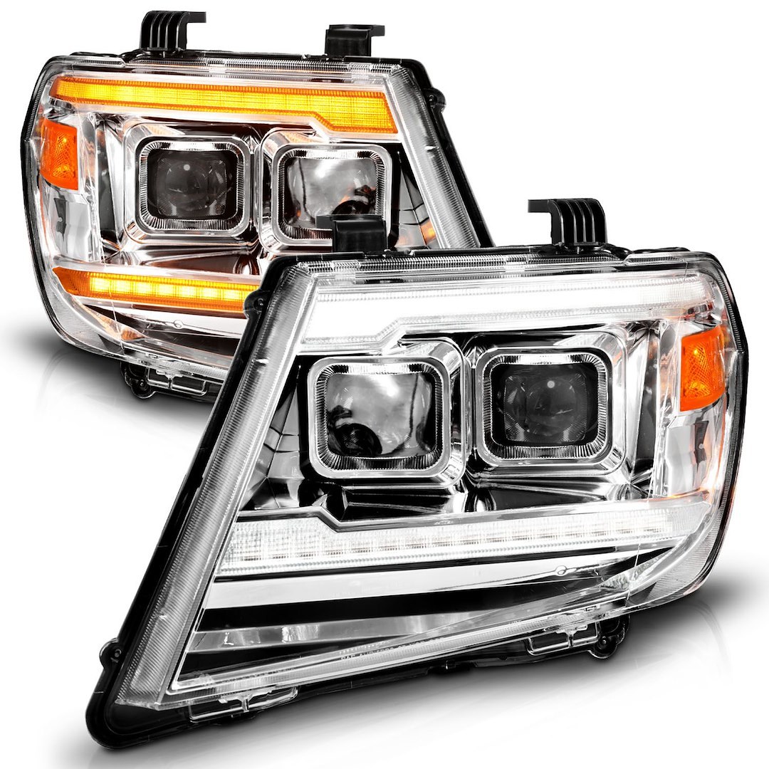 Anzo USA Headlight Assembly, Projector Beam with Plank Style Switchback LED Daytime Running Light/ Sequential Turn Signal and Parking Light – 111598