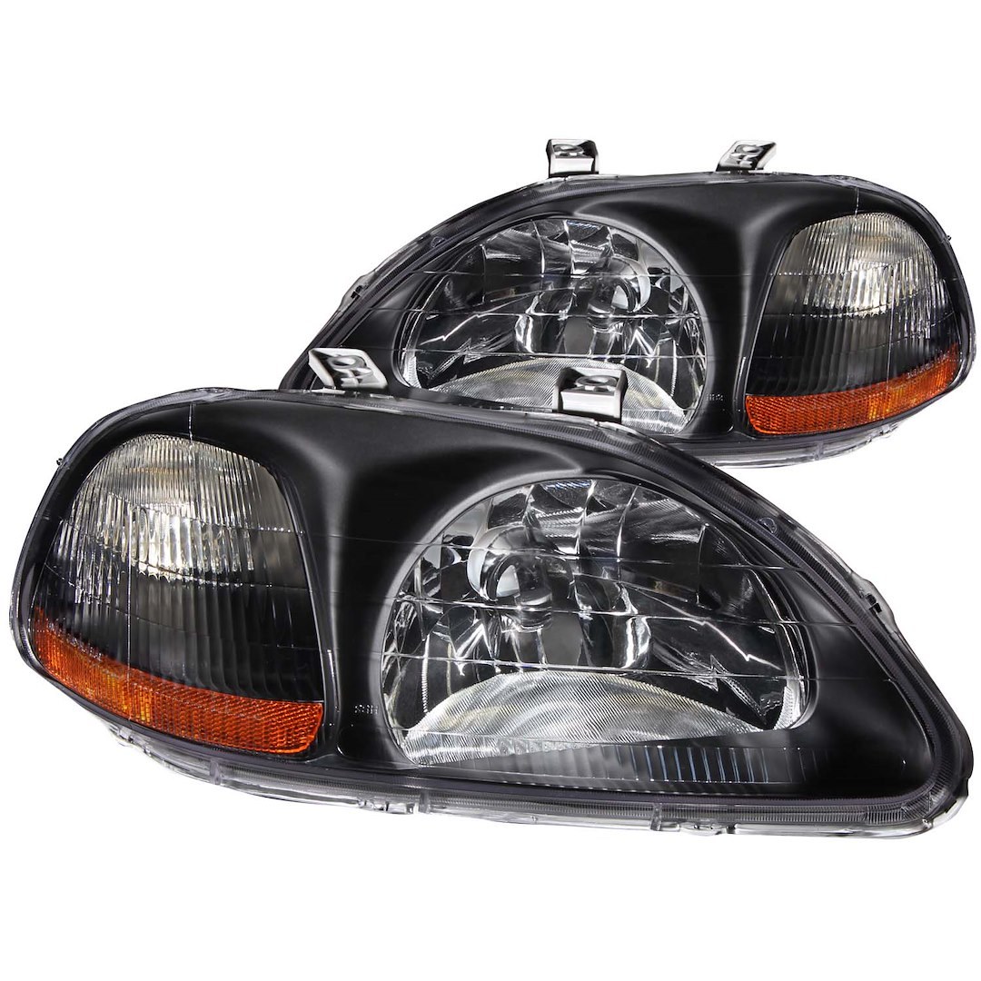 Anzo USA Headlight Assembly, Crystal Clear, Bulb Not Included, Standard Beam – 121067