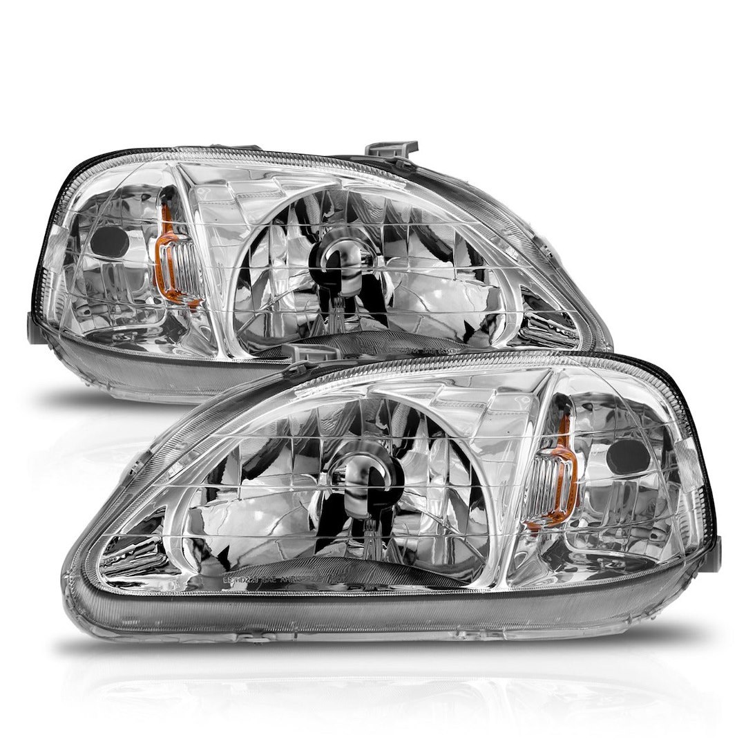 Anzo USA Headlight Assembly, Crystal Clear, Bulb Not Included, Standard Beam – 121179