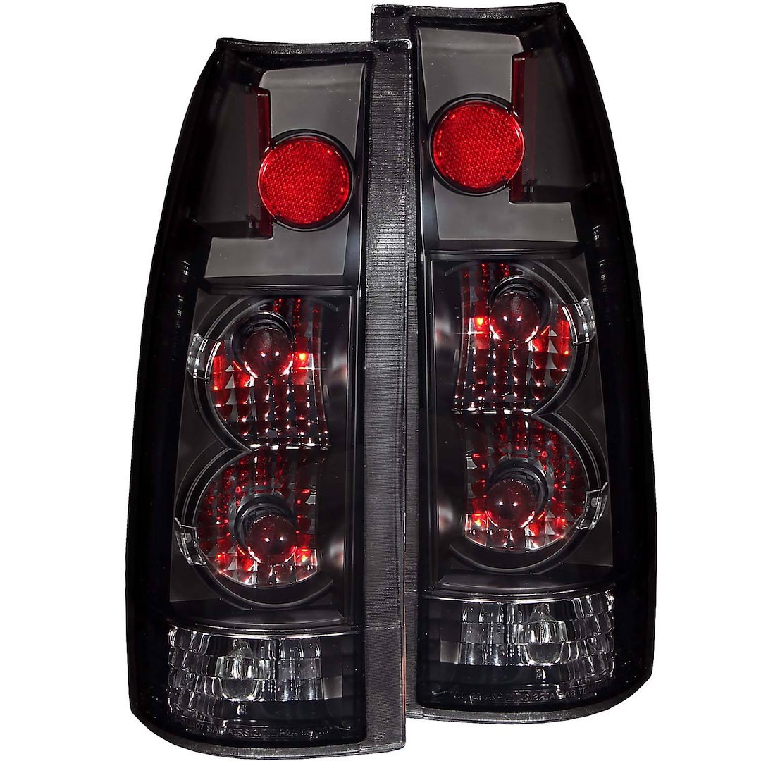 Anzo USA Tail Light Assembly, G2 Series, Uses Stock Bulbs, Dark Smoke Lens, Chrome Housing, Set of 2 – 211156