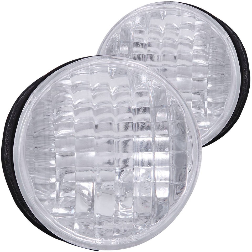 Anzo USA Tail Light Assembly, Uses Stock Bulbs, Clear Lens, Chrome Housing, Set of 2 – 221214