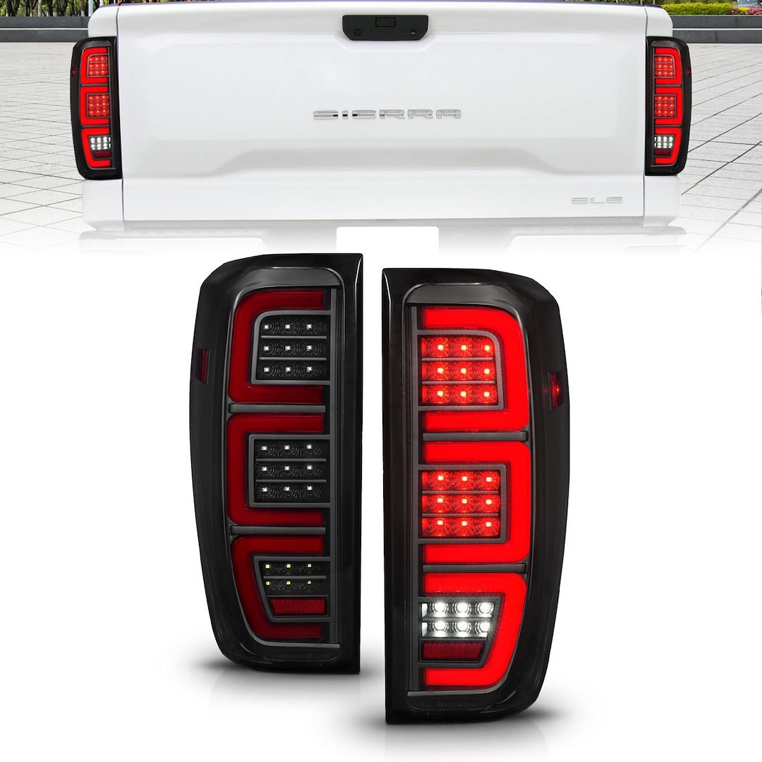 Anzo USA Tail Light Assembly, LED, Smoke Lens, Black Housing – 311458