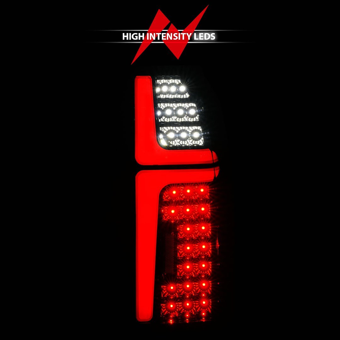 Anzo USA Tail Light Assembly, LED, Smoke Lens, Black Housing – 311468
