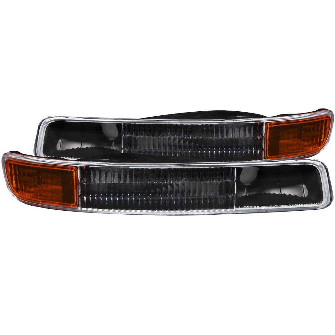 Anzo USA Parking/ Turn Signal Light Assembly, Clear Lens/ Black Housing with Amber Reflector, Set of 2 – 511005