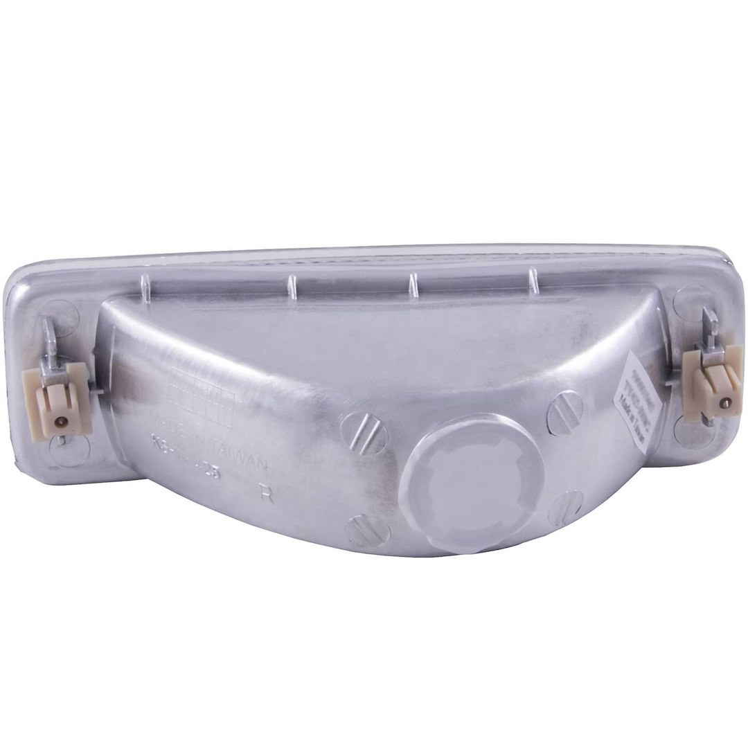 Anzo USA Parking/ Turn Signal Light Assembly, Euro, Clear Lens/ Chrome Housing with Amber Reflectors, Set of 2 – 511019