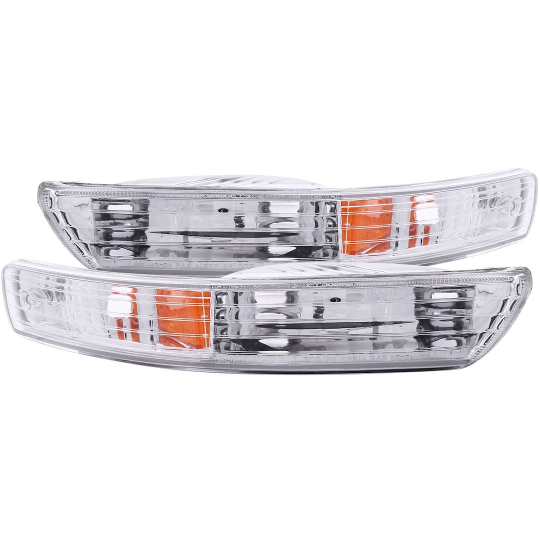 Anzo USA Parking/ Turn Signal Light Assembly, Euro, Clear Lens with Amber Reflectors, Set of 2 – 511021