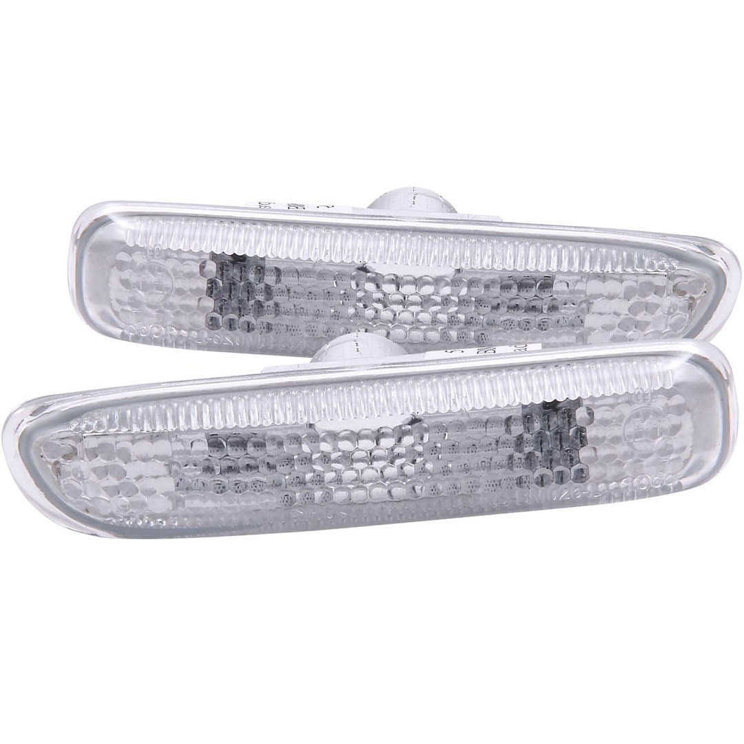 Anzo USA Side Marker Light, Fender, Clear Lens, Chrome Trim, Set of 2 – 511024