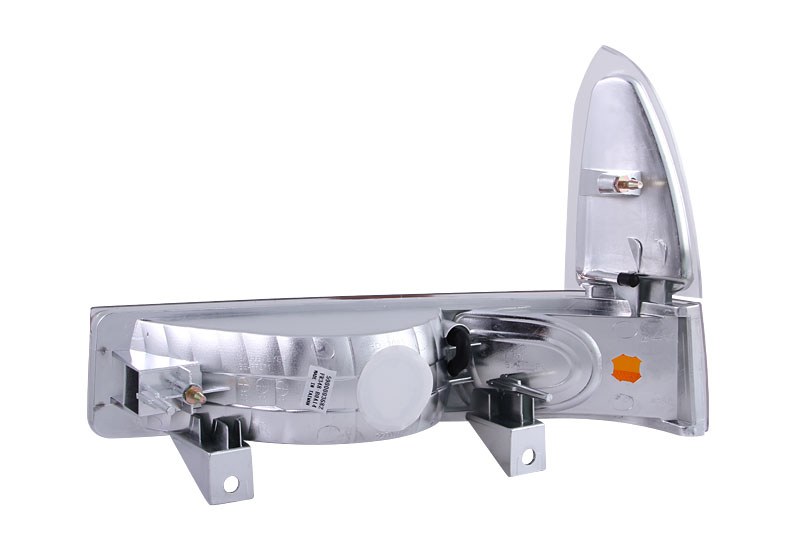 Anzo USA Parking/ Turn Signal Light Assembly, Euro, Clear Lens with Amber Reflectors, Set of 2 – 511039