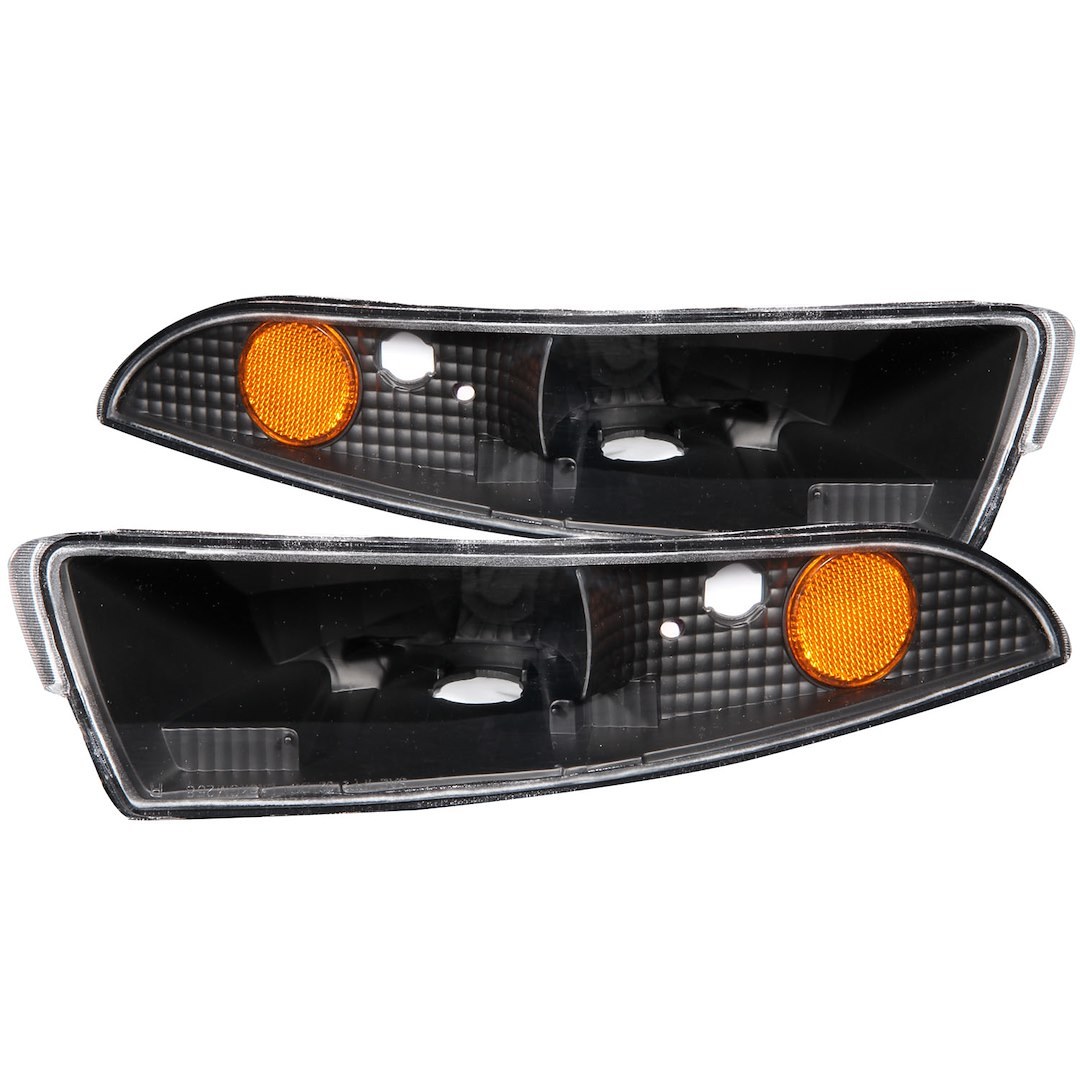 Anzo USA Parking/ Turn Signal Light Assembly, Clear Lens/ Black Housing, Set of 2 – 511045