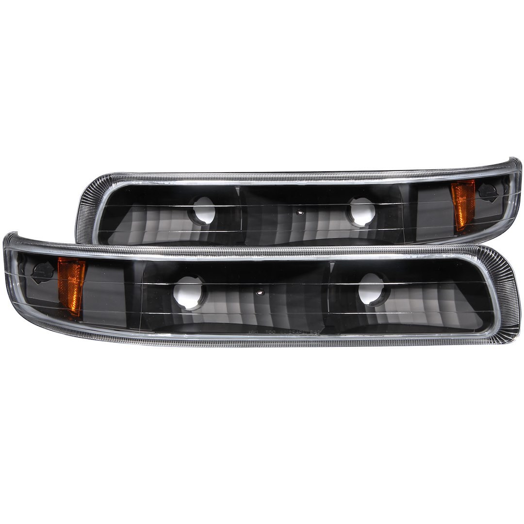 Anzo USA Parking/ Turn Signal Light Assembly, Clear Lens/ Black Housing with Amber Reflector, Set of 2 – 511065