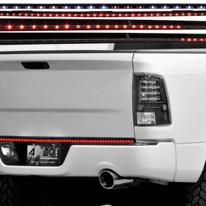 Anzo USA Tailgate Light – LED, 60 Inch Rigid Light Bar, Smoke Lens, Red Brake/ Red Turn Signals/ Red Driving/ White Reverse – 531006