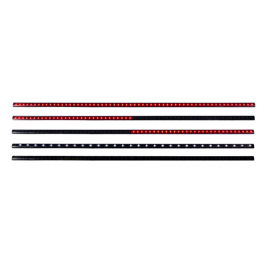Anzo USA Tailgate Light – LED, 60 Inch Rigid Light Bar, Smoke Lens, Red Brake/ Red Turn Signals/ Red Driving/ White Reverse – 531006